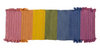 Ayurvastra Chakra Yoga Rug with seven botanical plant dyes, handloomed organic cotton with non-slip latex backing