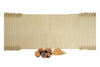 Ayurvastra yoga rug in natural Harda dye, handloomed organic cotton with non-slip latex backing
